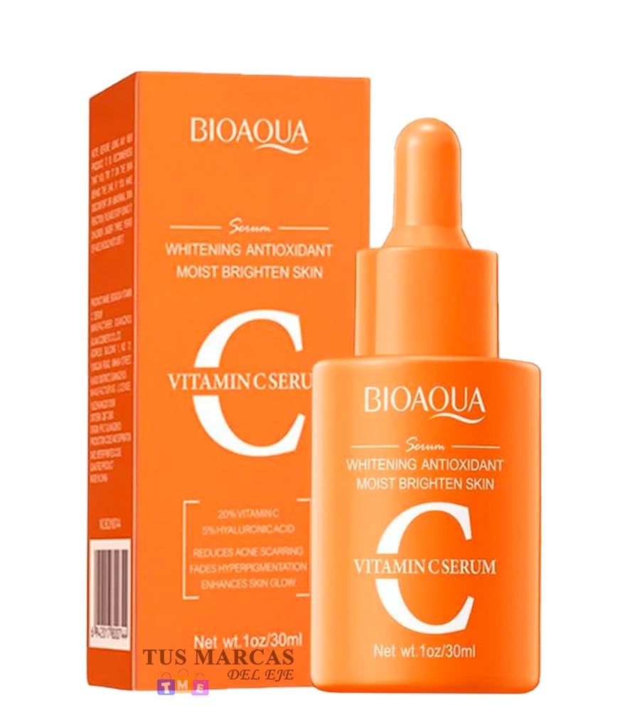 SUERO FACIAL VITAMINA C Y ACIDO HIALURONICO BIOAQUA