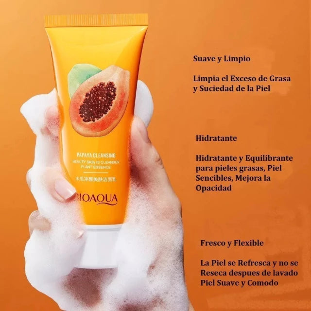 JABON FACIAL PAPAYA BIOAQUA